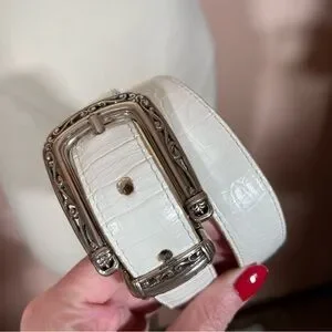 Brighton | Accessories | Vintage Brighton Thick Tan White  display picture 1